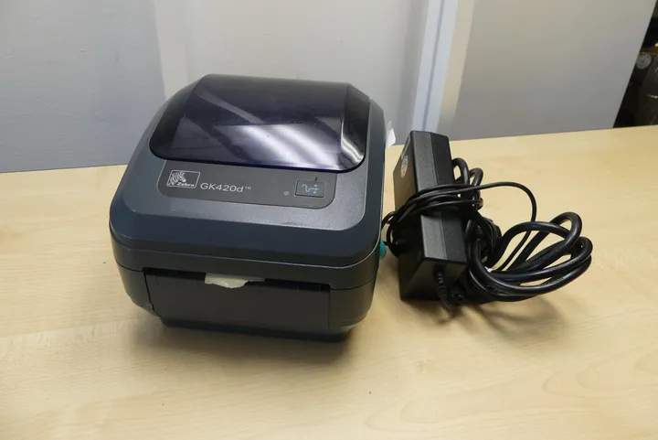 Zebra GK420d Etikettendrucker mit Netzteil